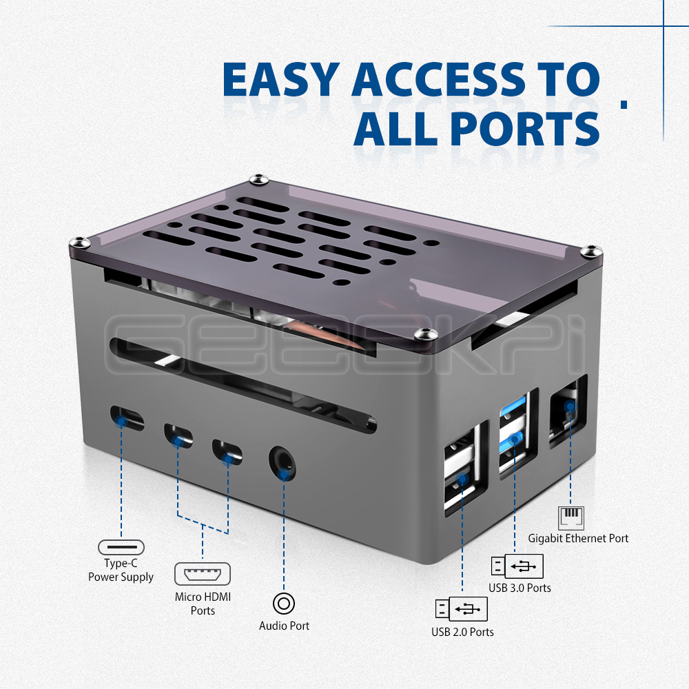 GeeekPi الألومنيوم علبة من الط - مراجعة Argon One V3 M.2 Nvme Case وسعره