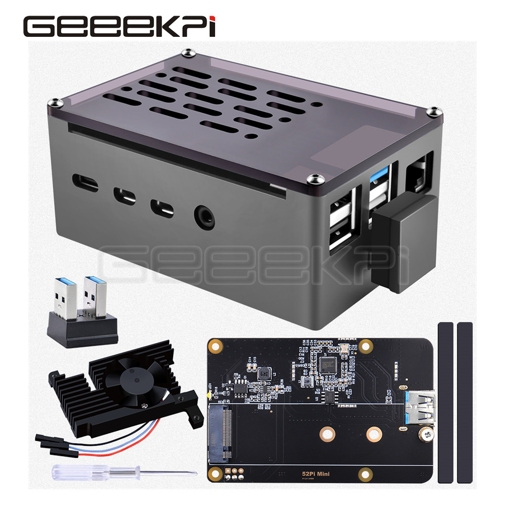غلاف لبنة من الألومنيوم GeeekP - مراجعة Argon One V3 M.2 Nvme Case وسعره